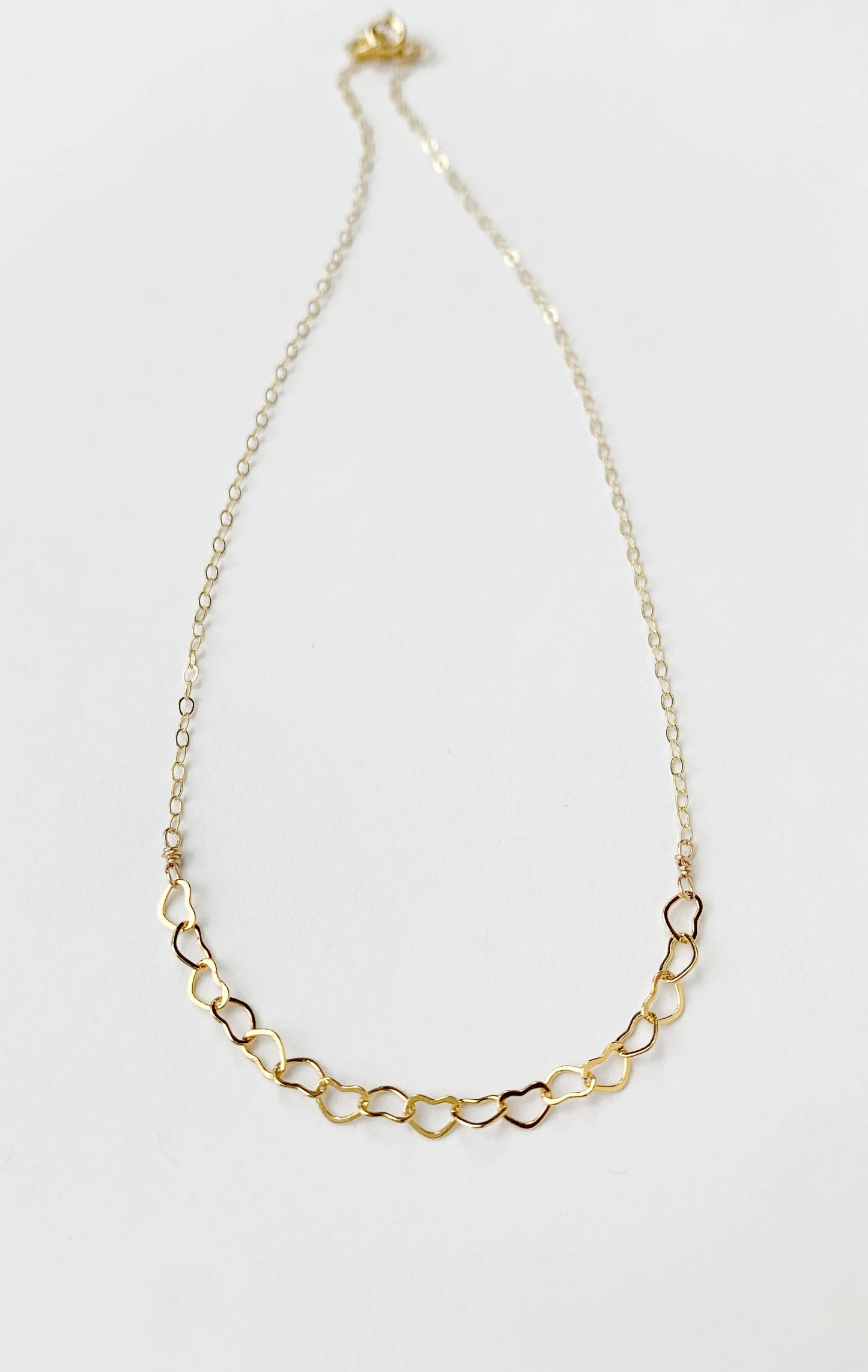 Chain of Hearts Necklace | Minimalist Necklace
