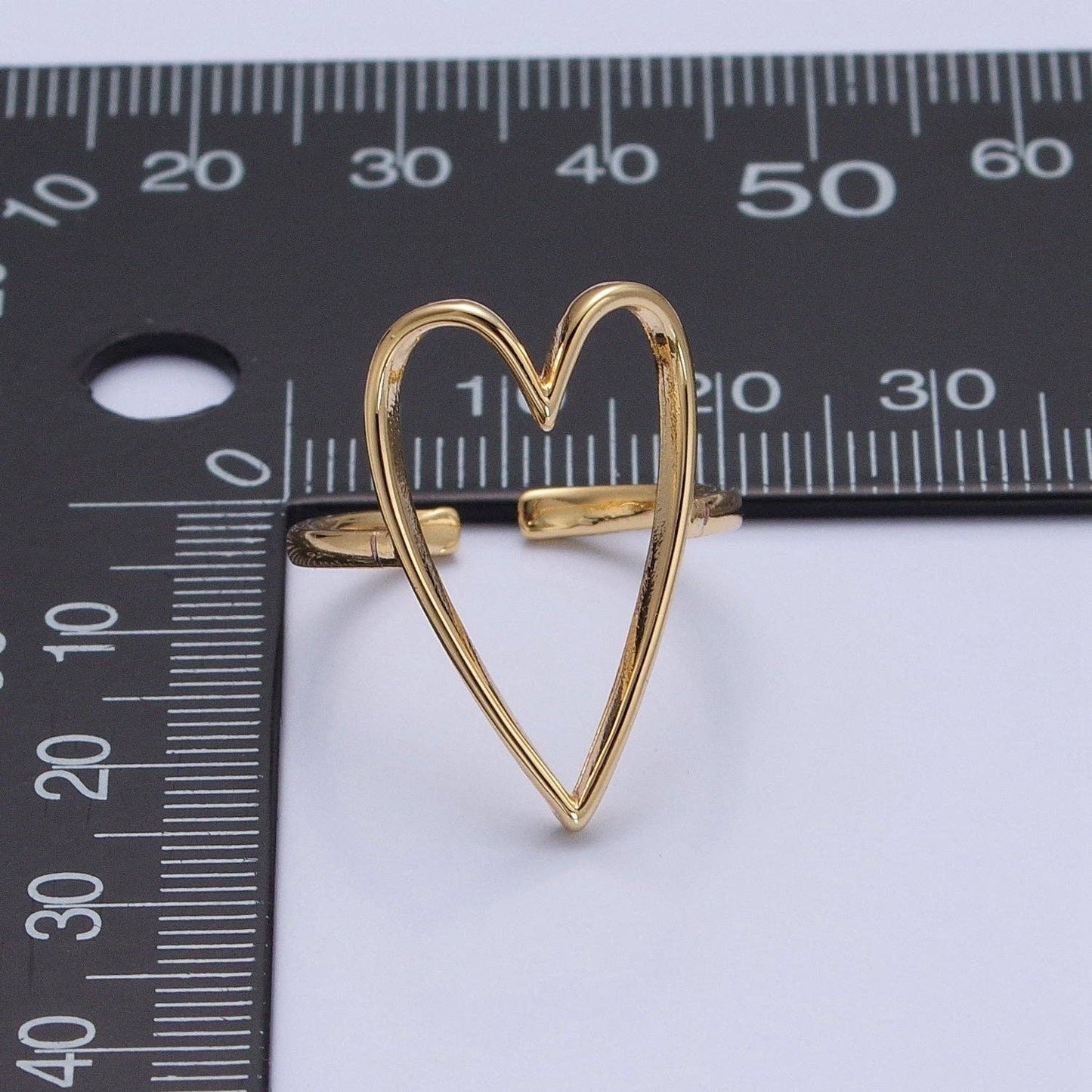 Simple Gold Heart Ring