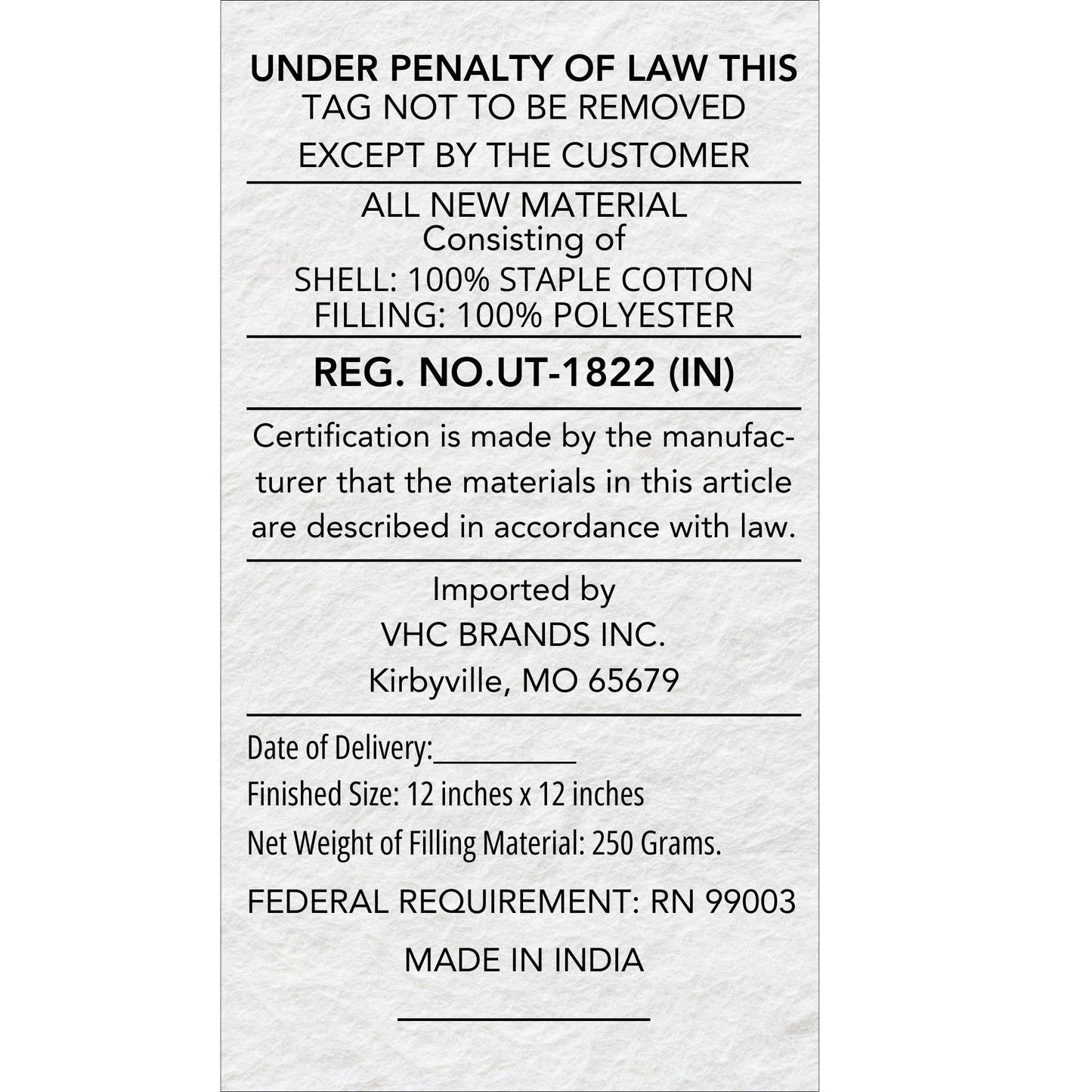 Grace Applique Tree Pillow 12x12