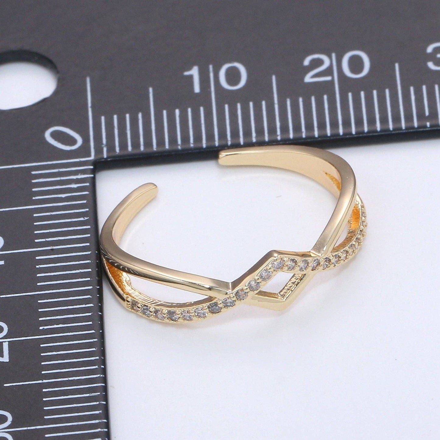 Dainty Simple Gold Open Ring