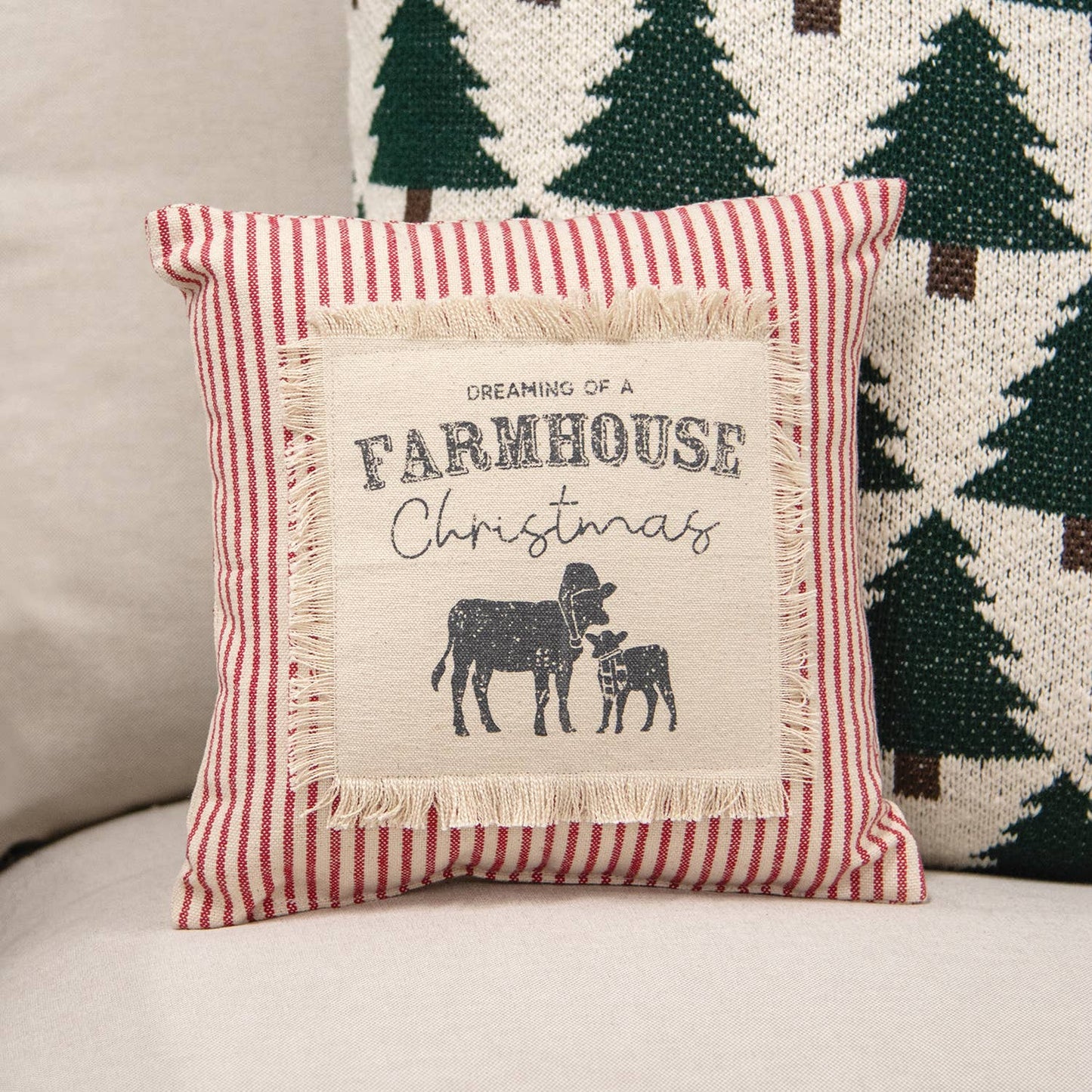 Farmhouse Christmas Pillow