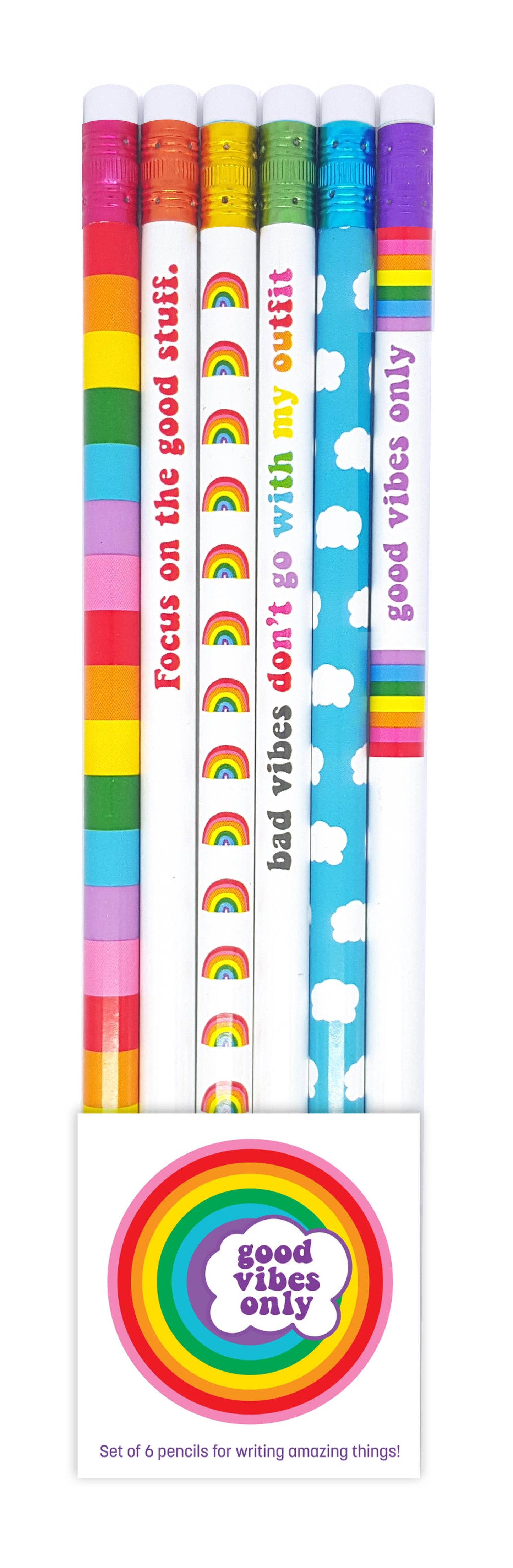 GOOD VIBES ONLY PENCIL SET