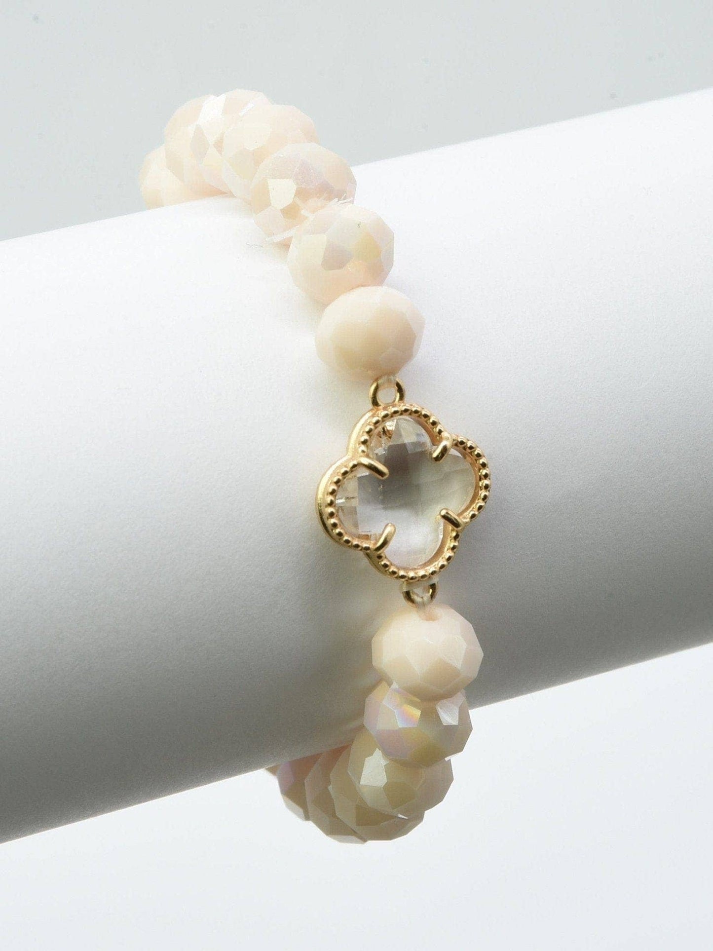 Clover Stretch Bead Bracelet