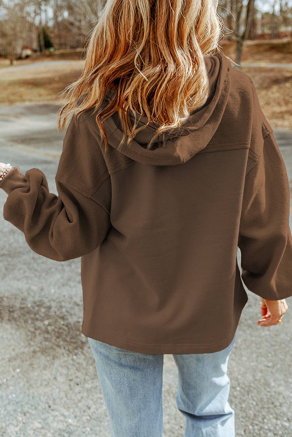 Pocket Drawstring Hood Zip Up Jacket - 4 Colors