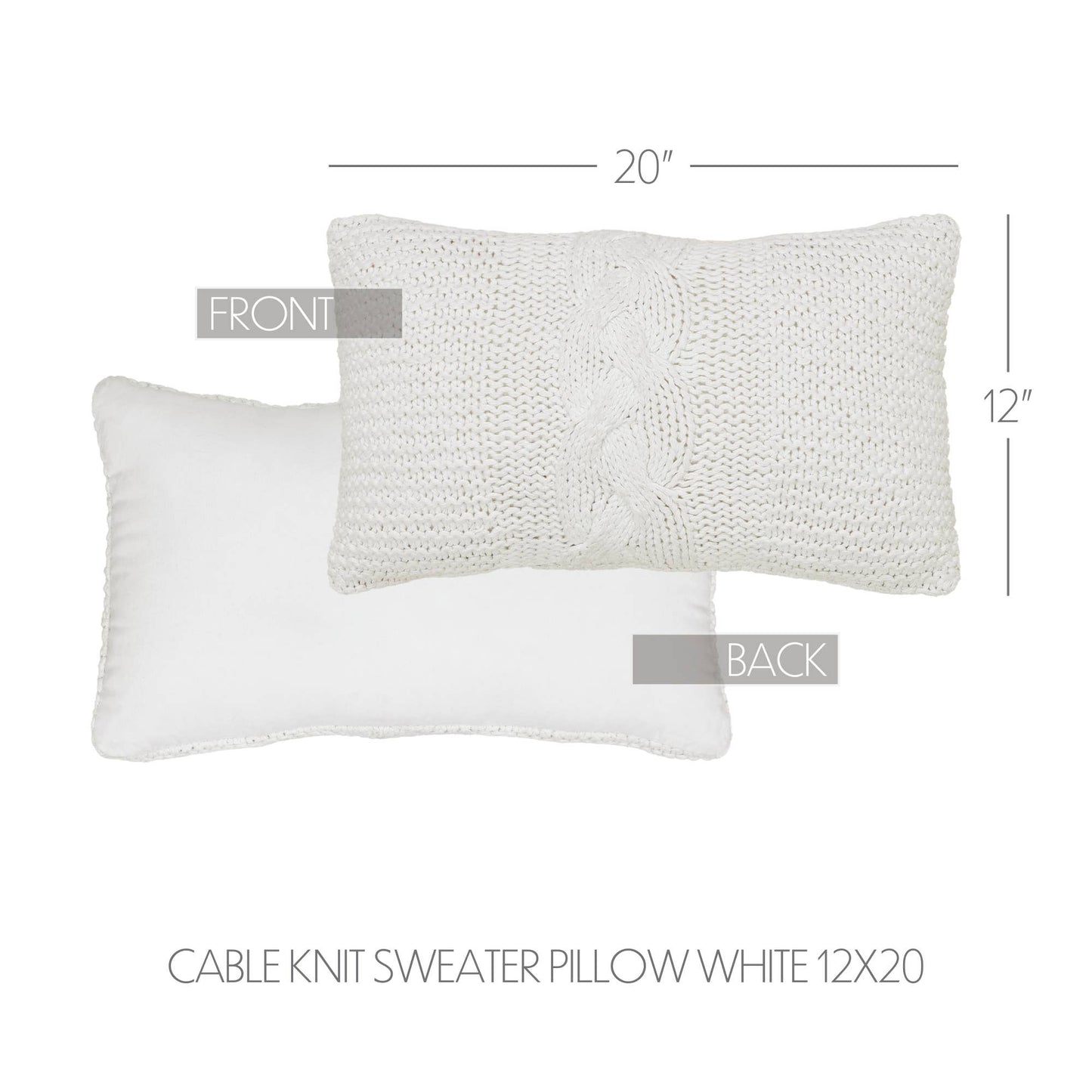 Cable Knit Sweater Pillow