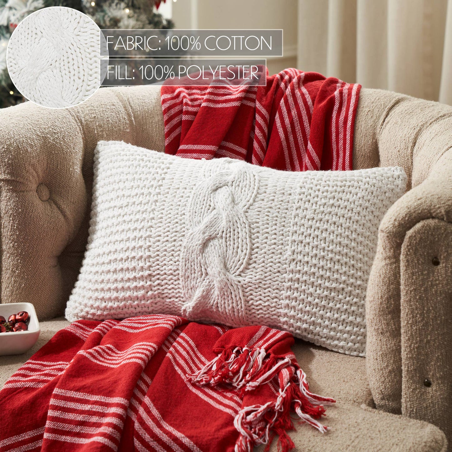 Cable Knit Sweater Pillow