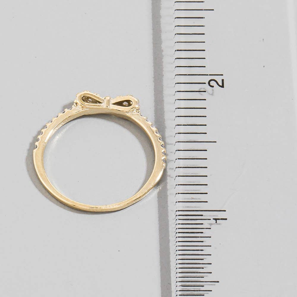 Gold Dipped Bow Ring