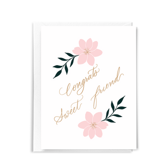 Congrats Sweet Friend - Sweet Friendship Card