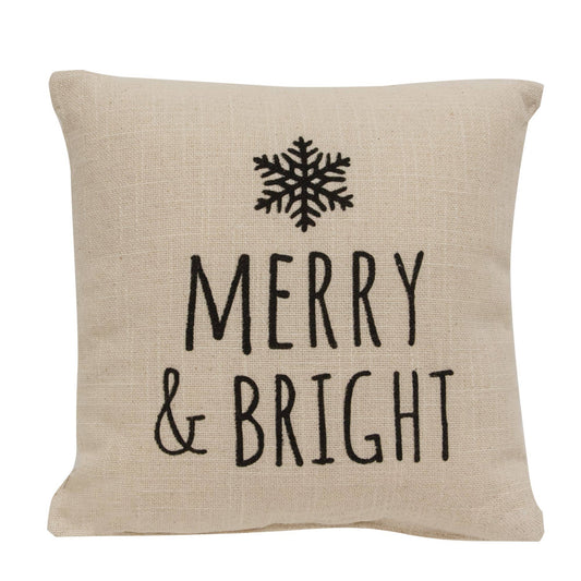 Merry & Bright Natural Pillow
