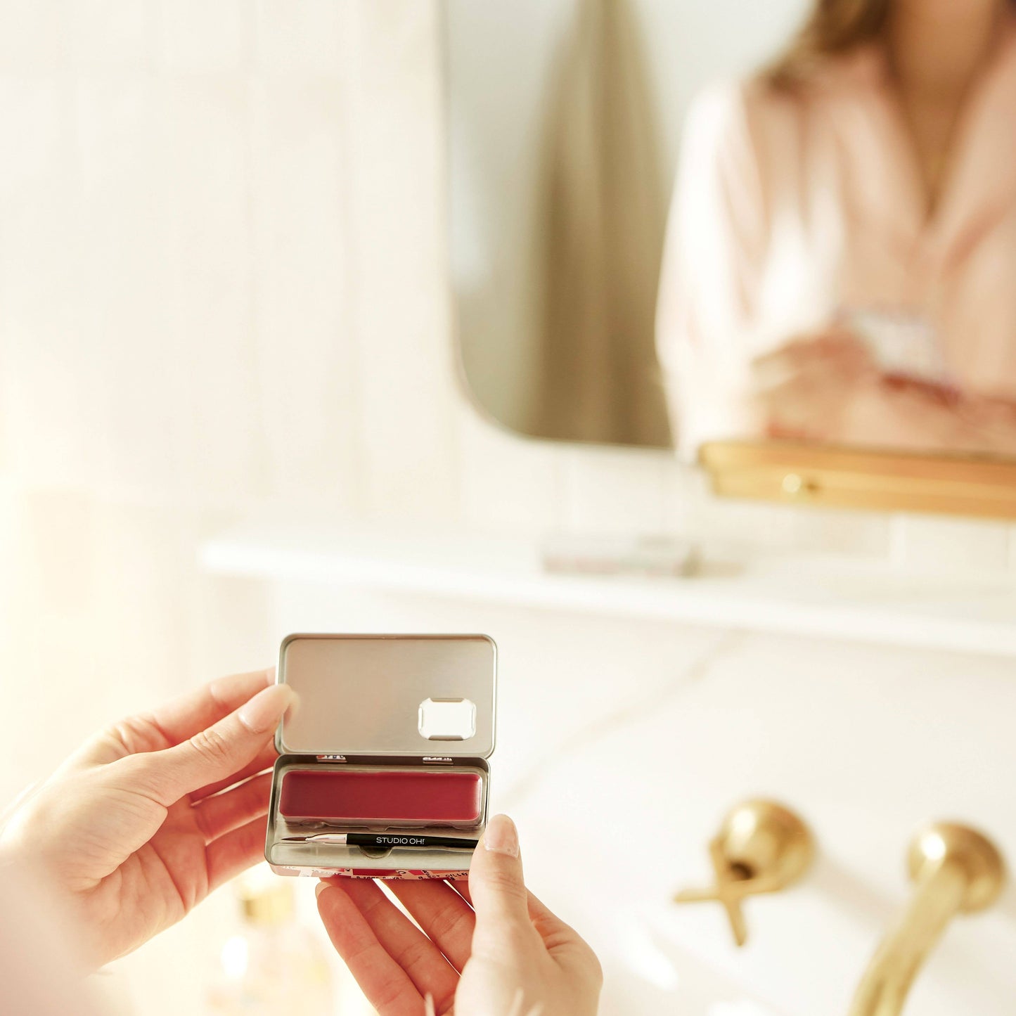 Tinted Lip Balm & Brush Set Sheer Rose