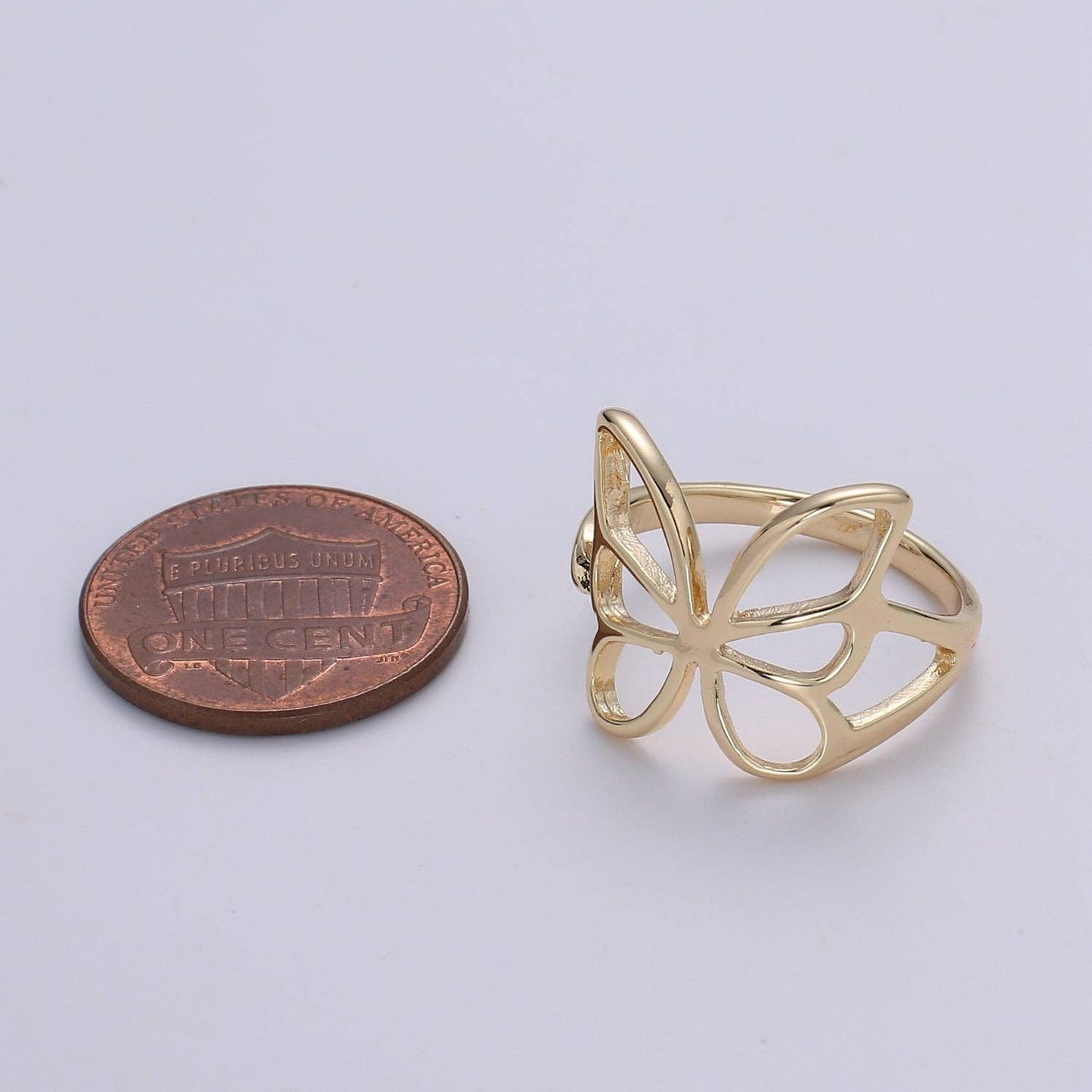 Gold Butterfly Ring