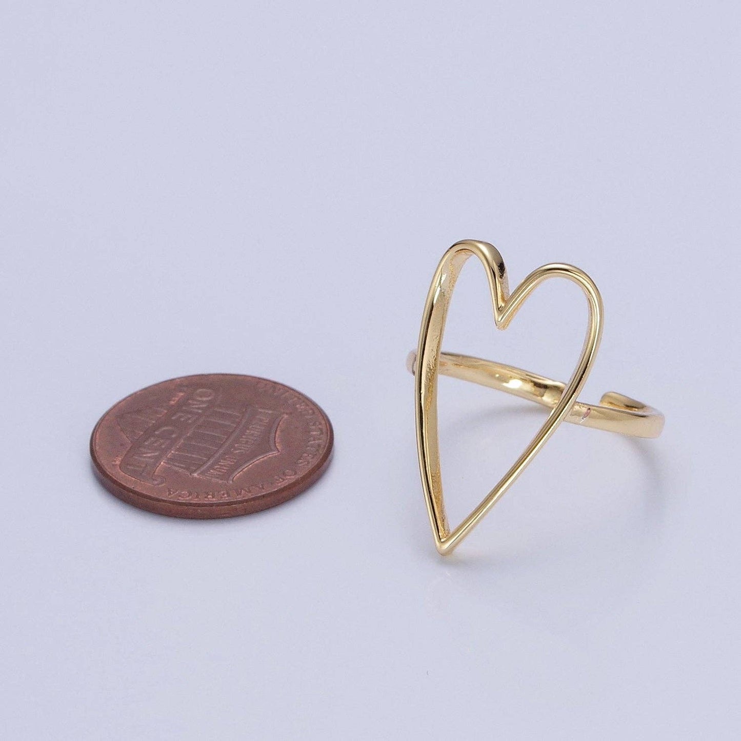 Simple Gold Heart Ring