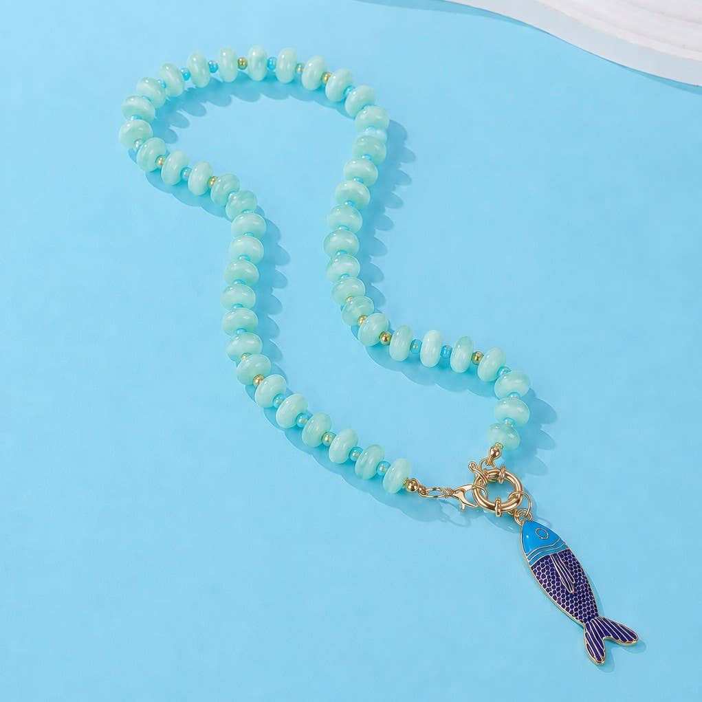 Fish Beaded Necklace