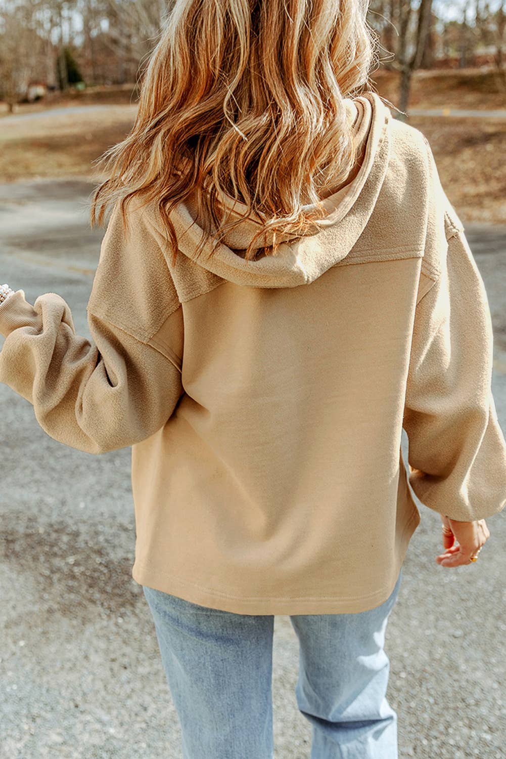 Pocket Drawstring Hood Zip Up Jacket - 4 Colors