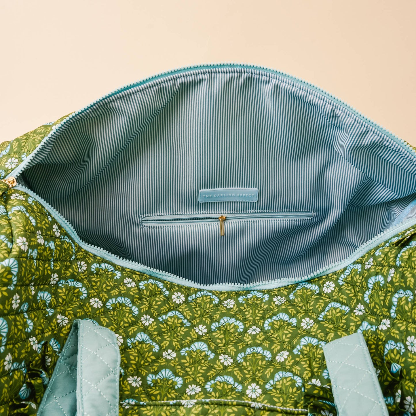 Quilted Weekender Bag- Everbloom Forest Green