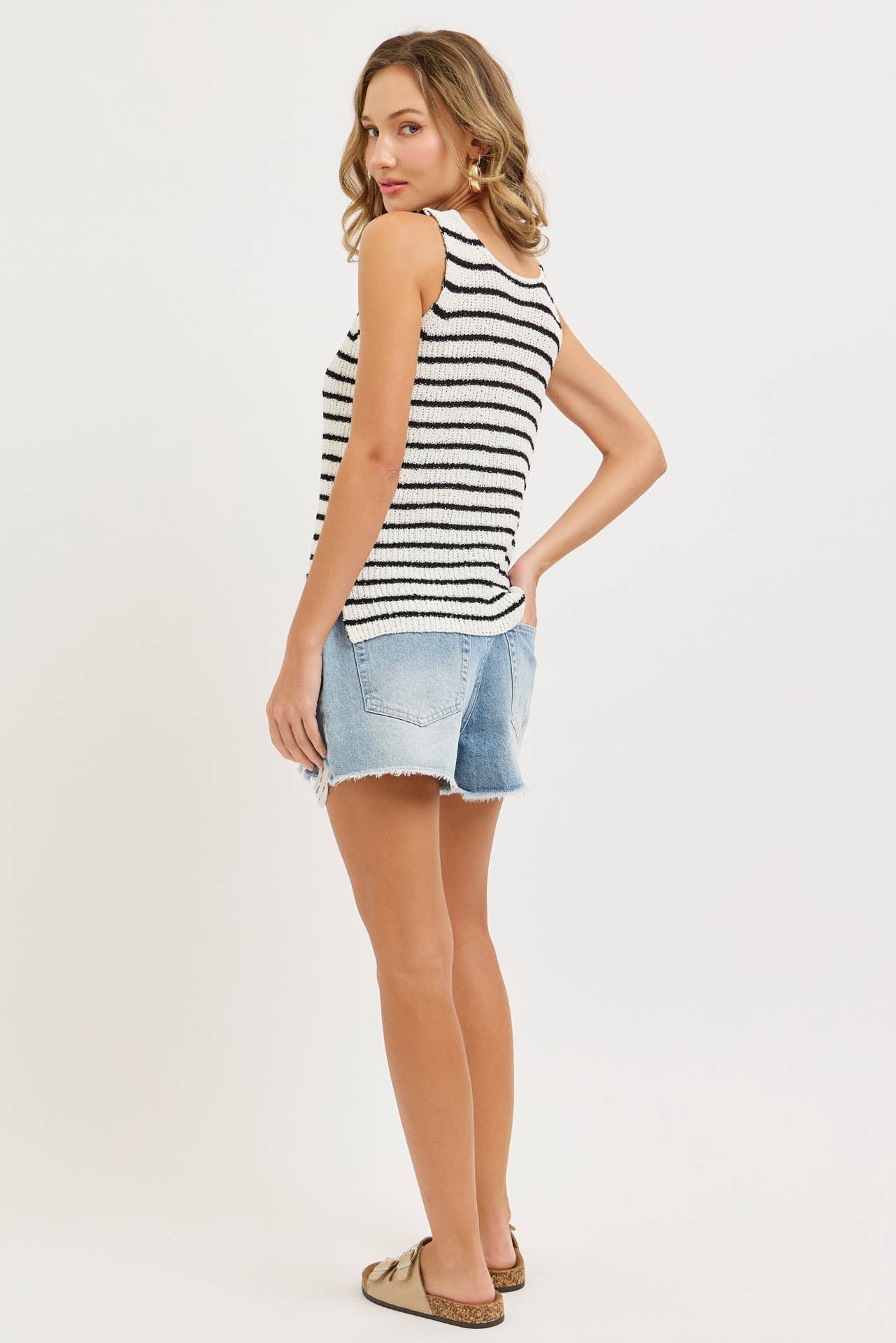 Striped Knit Tank Top