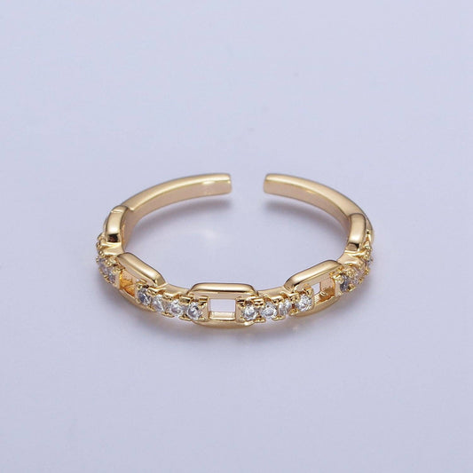 24K Gold Filled Chain Link Ring