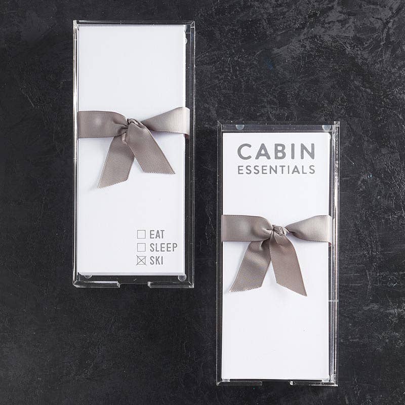 Face To Face  Acrylic Notepad - Eat.Sleep.Ski.