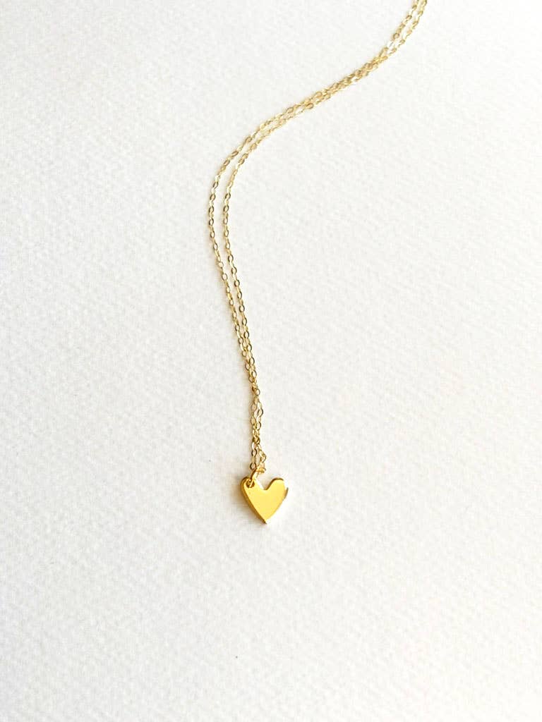 Gold Heart Necklace | Minimalist Necklace