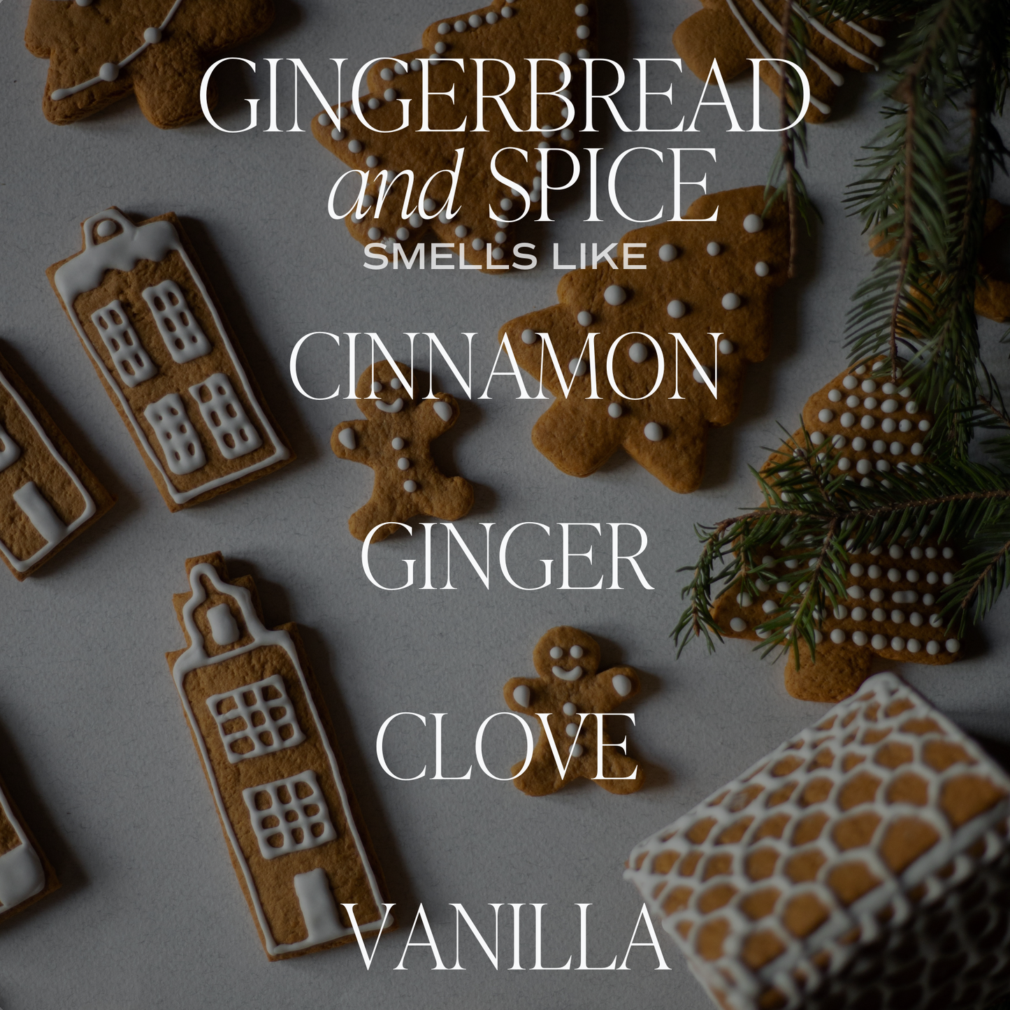 Gingerbread and Spice 11 oz Soy Candle - Christmas Decor