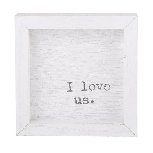 Face to Face Petite Word Board -  I Love Us