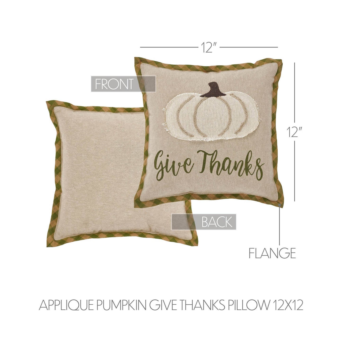 Give Thanks Decorative Throw Pillow