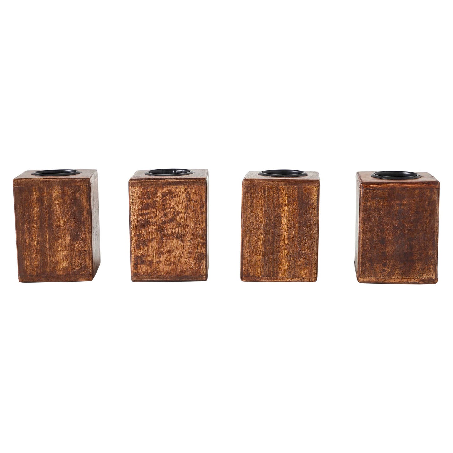 Tealight Holders NOEL Cube Set of 4