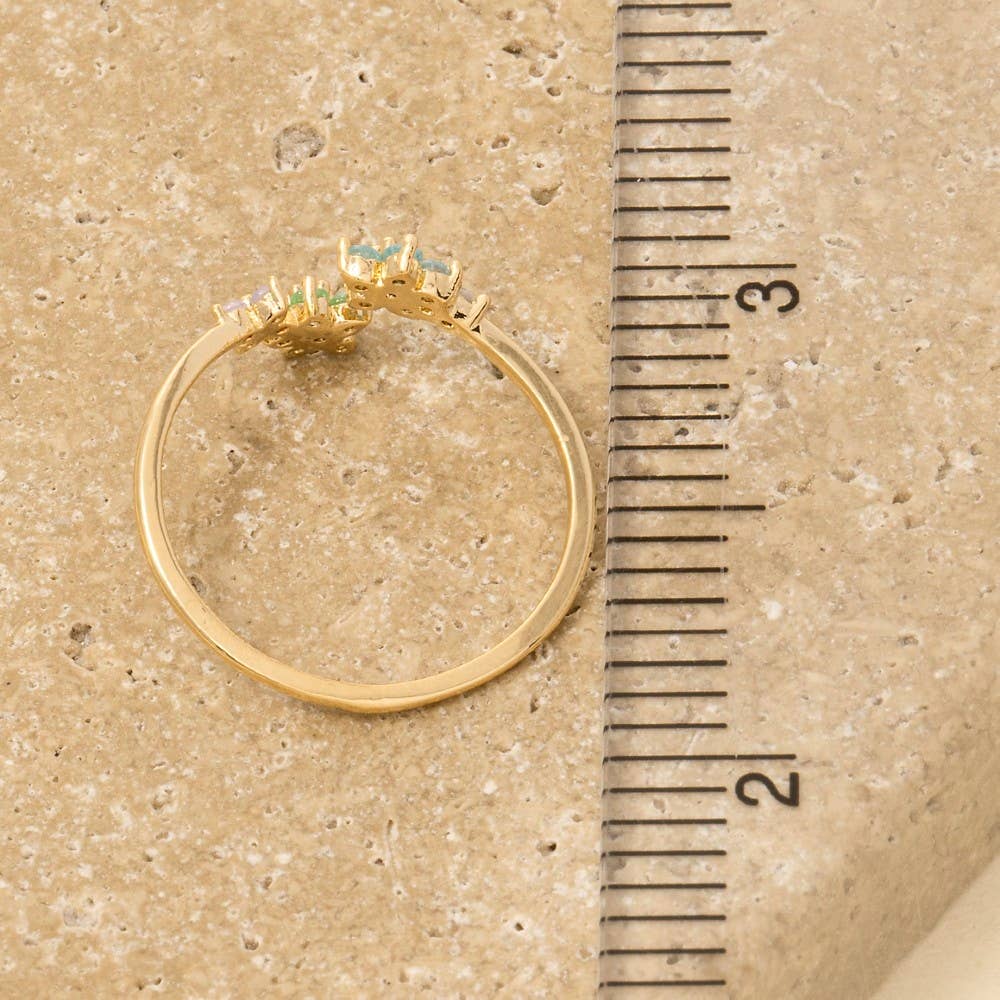Gold Dipped Flower Ring