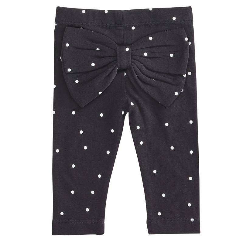 Bow Leggings - Polka Dots