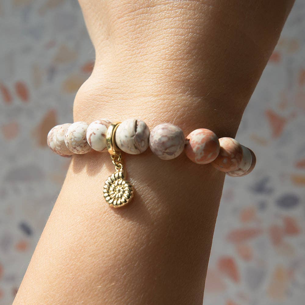 Nautilus Shell Charm, Gold