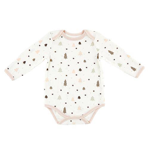 Winter Wonderland LS Snapshirt-Blush Trees