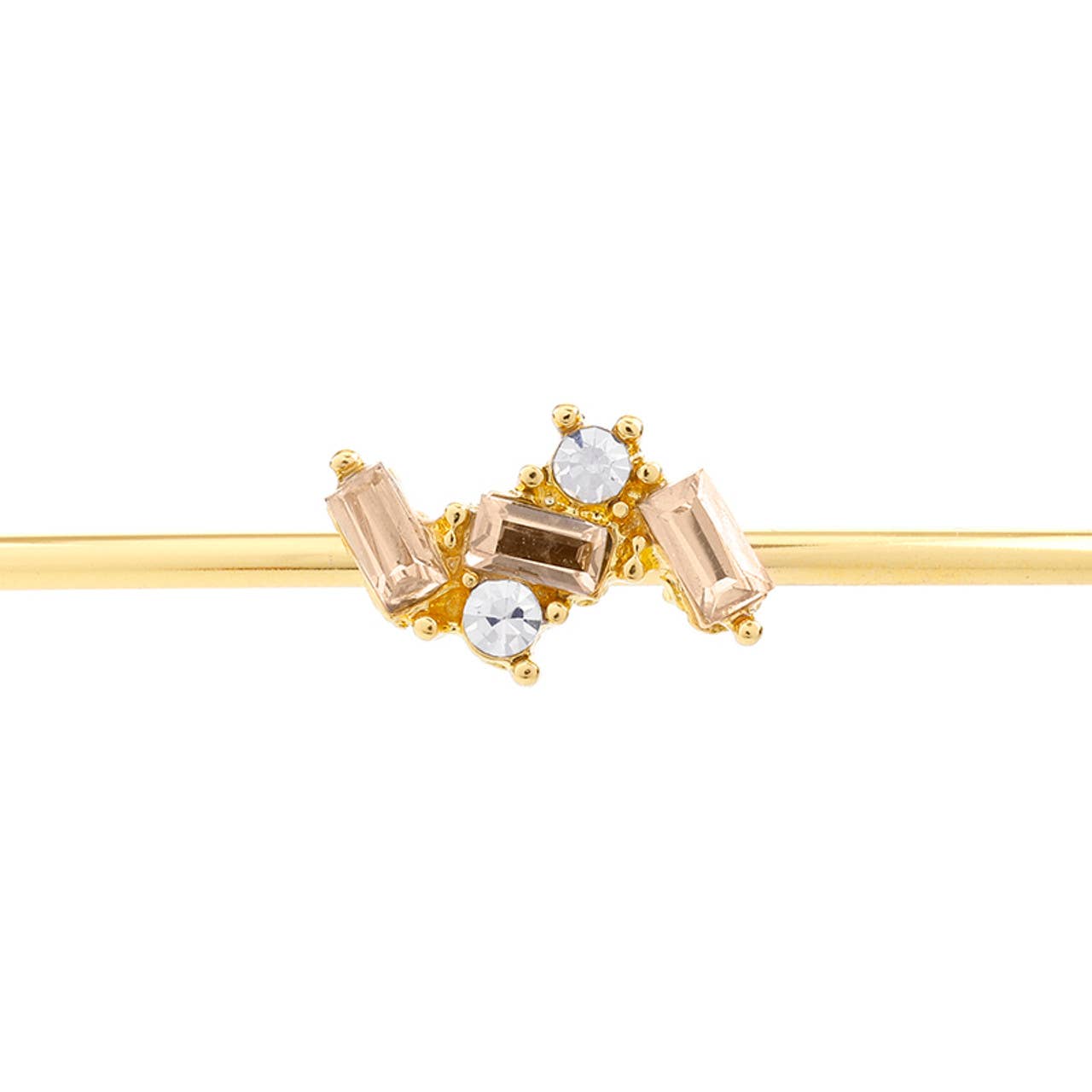 Crystal Bangle - Golden Shadow Cluster