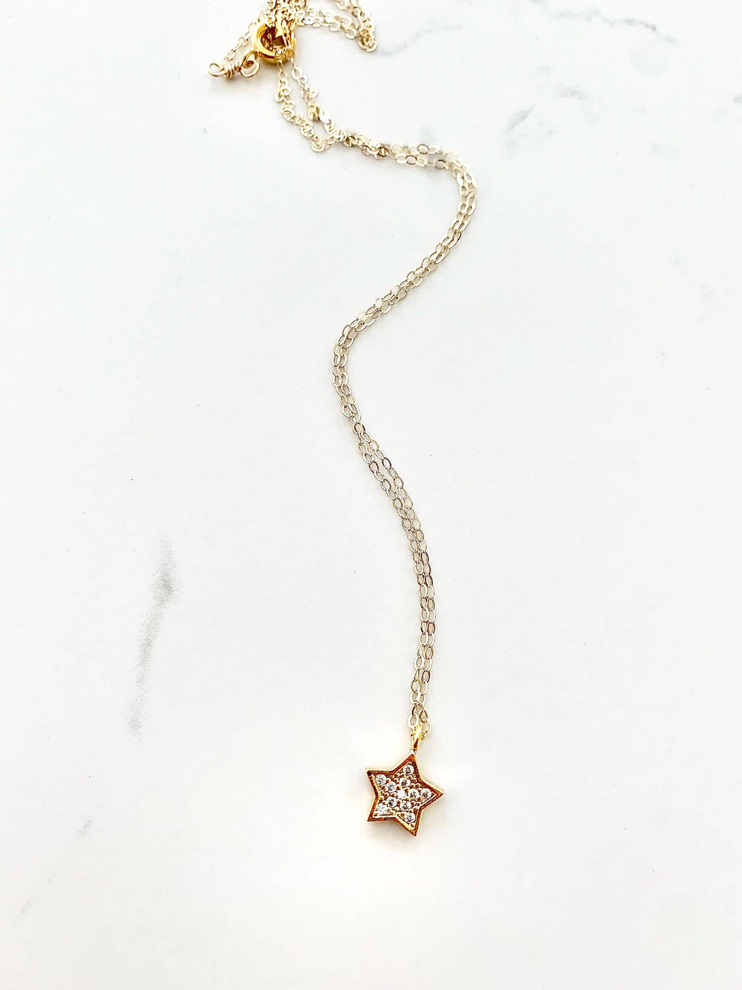 Sparkling Star Necklace | Minimalist Necklace