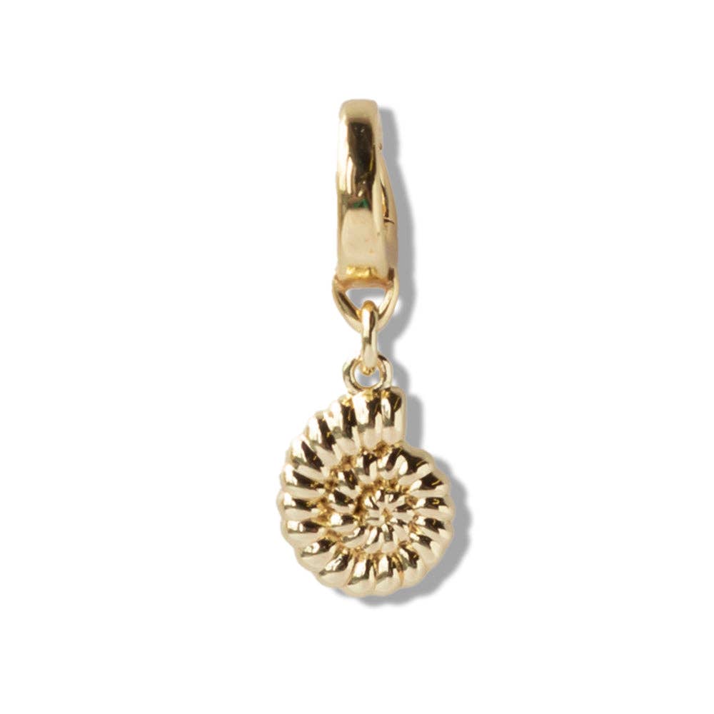 Nautilus Shell Charm, Gold