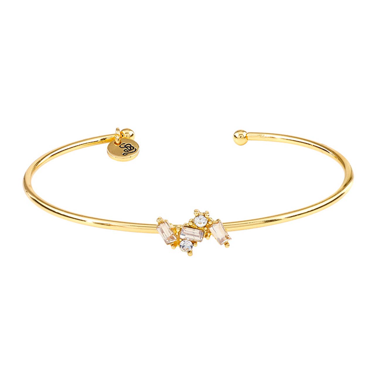 Crystal Bangle - Golden Shadow Cluster