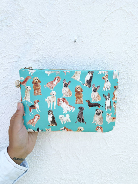Dog pattern pouch