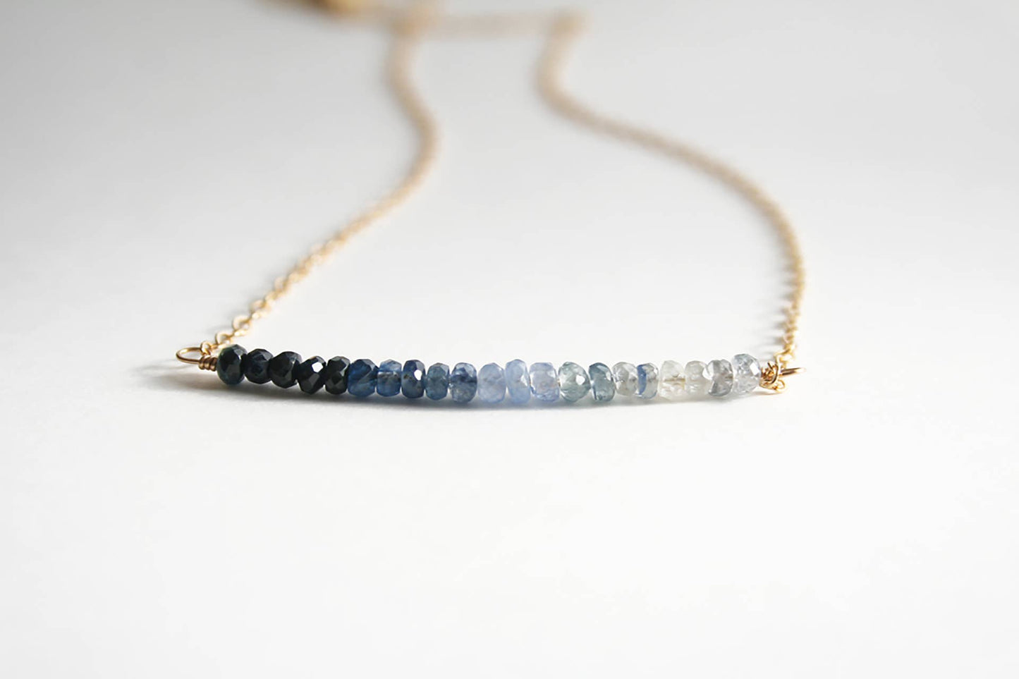 Sapphire Ombre Necklace | Blue Necklace