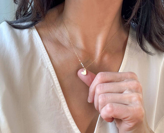 Gold Heart Necklace | Minimalist Necklace