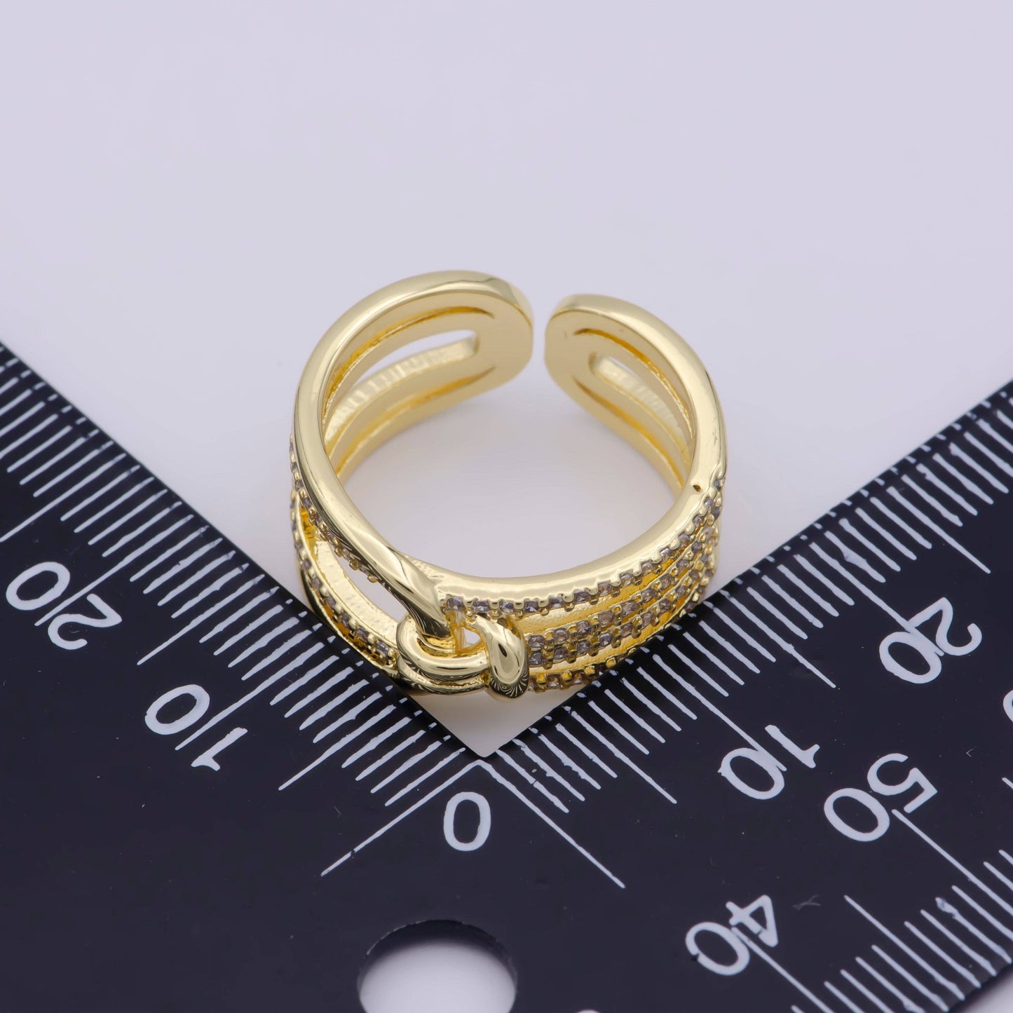 Dainty Knot Tie Gold Filled Ring