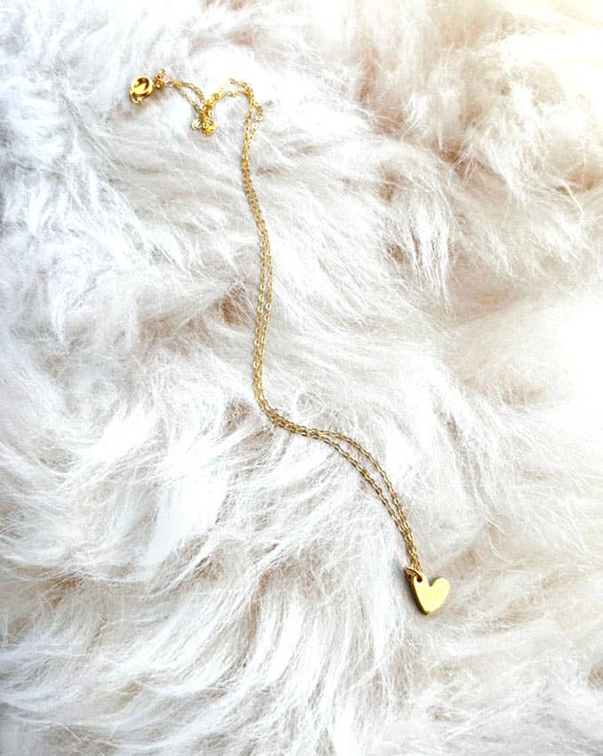 Gold Heart Necklace | Minimalist Necklace