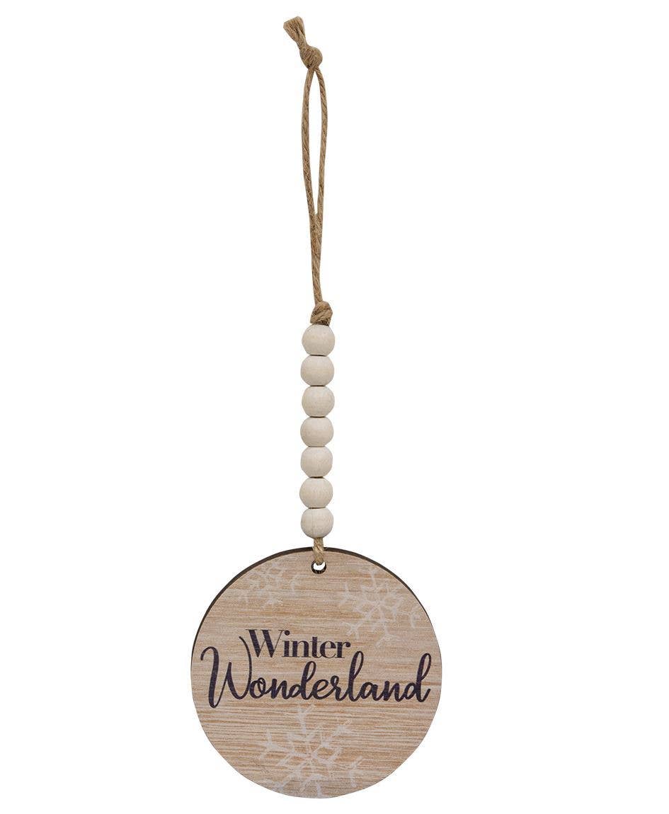 Beaded Snowflake Christmas Ornament