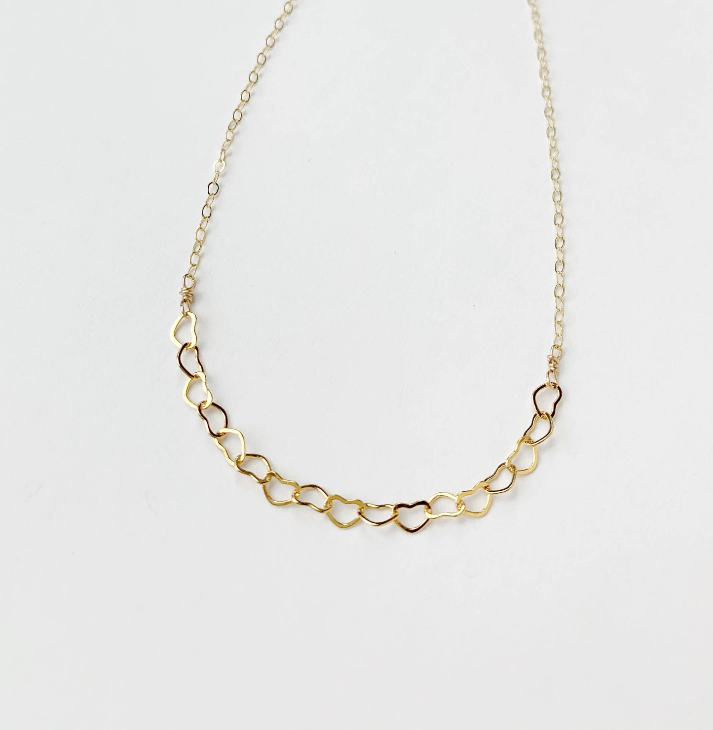 Chain of Hearts Necklace | Minimalist Necklace