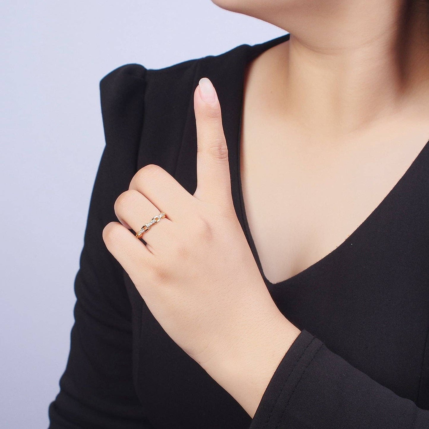 24K Gold Filled Chain Link Ring