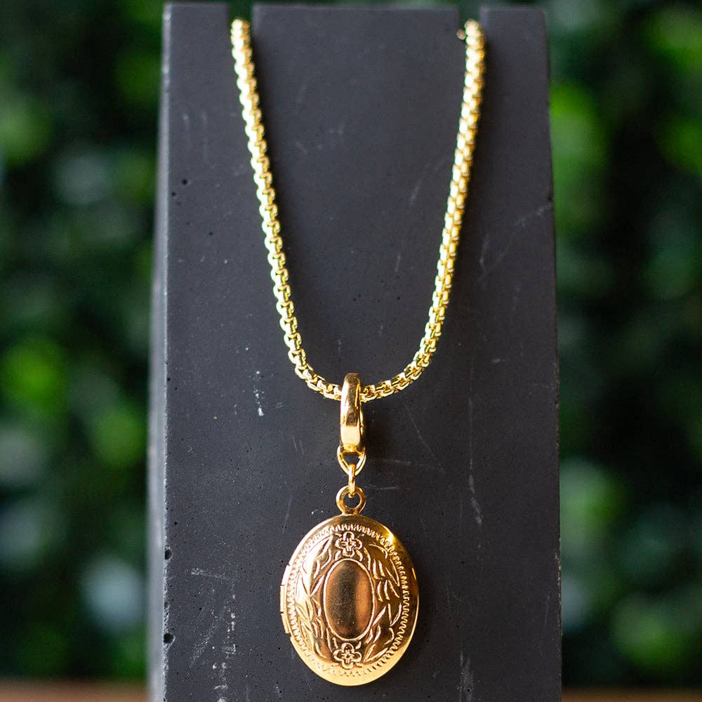 Locket Charm, Gold