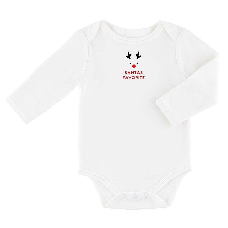 Long Sleeve Snapshirt - Santa's Favorite 6-12 Mo