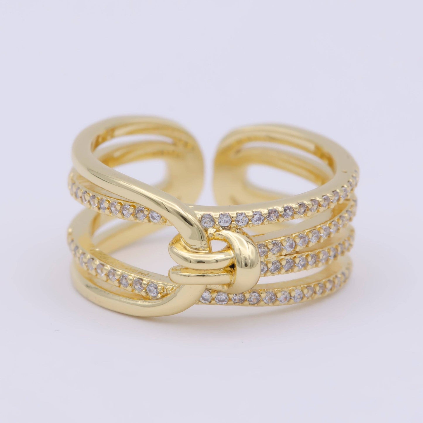 Dainty Knot Tie Gold Filled Ring
