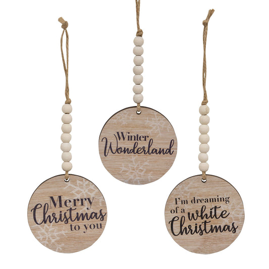 Beaded Snowflake Christmas Ornament