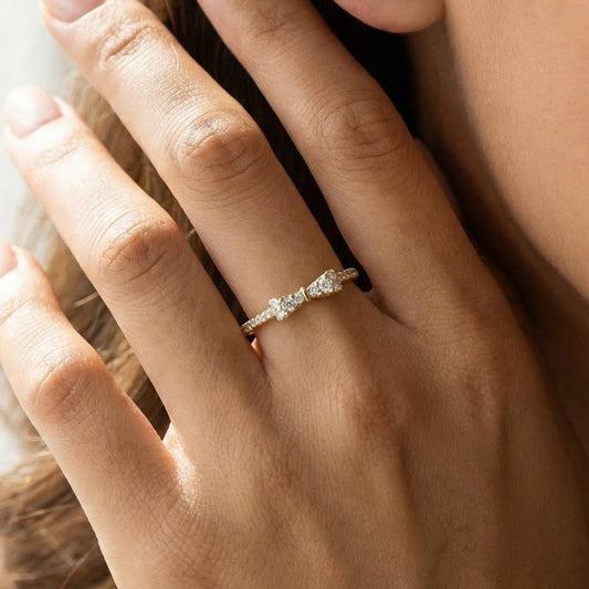 Gold Dipped Bow Ring