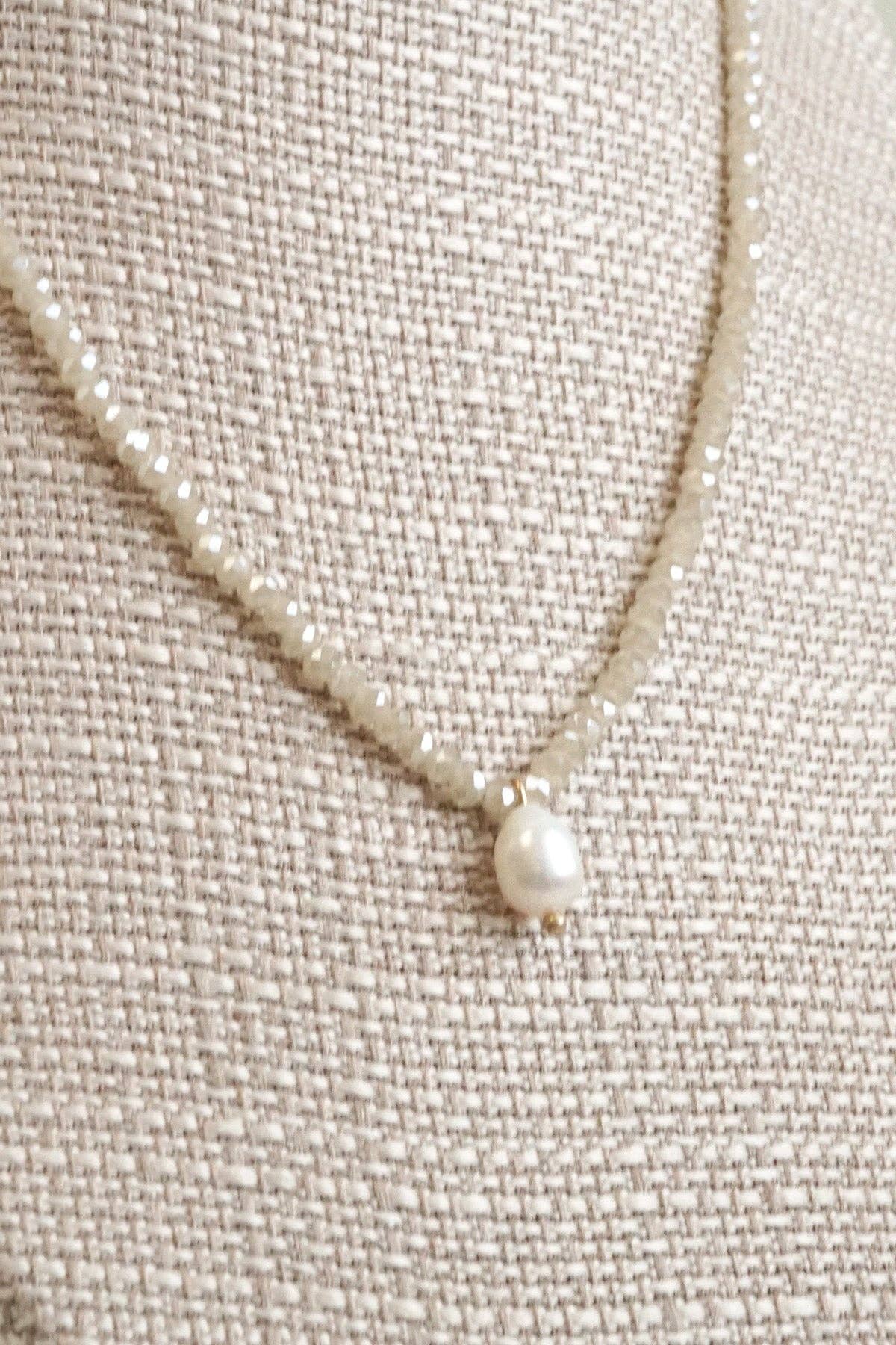 Glass Beads Freshwater Pearl pendant