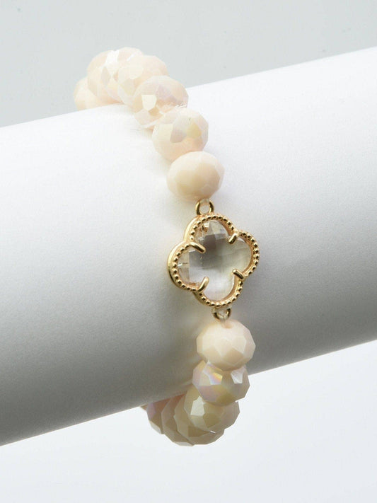 Clover Stretch Bead Bracelet